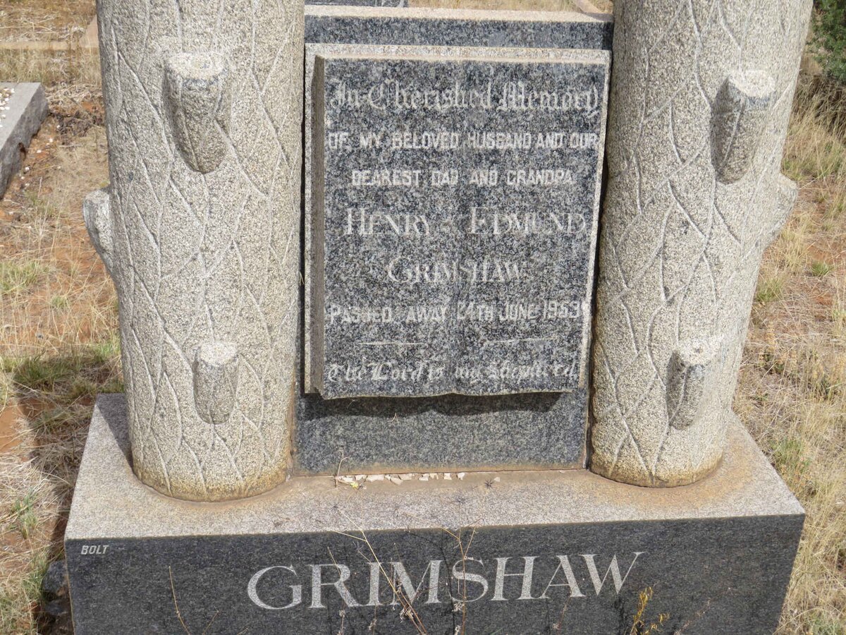 GRIMSHAW Henry Edmund -1959