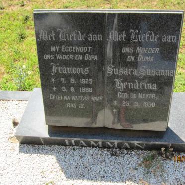 HAMMAN Francois 1925-1988