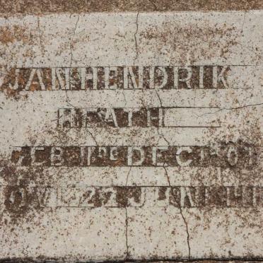 HEATH Jan Hendrik ?-1915