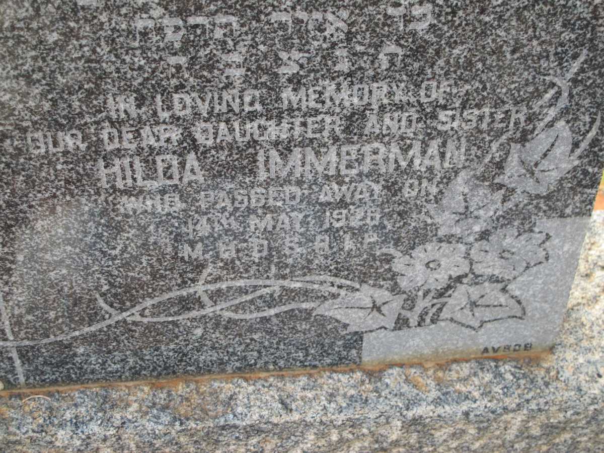 IMMERMAN Hilda -1926