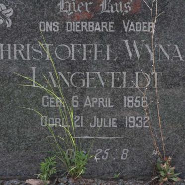 LANGEVELDT Christoffel Wynand 1856-1932