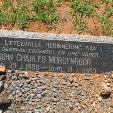 MORGENROOD John Charles 1888-1963