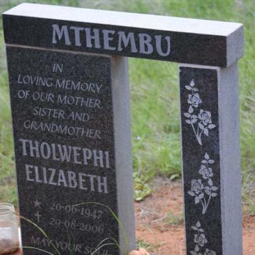 MTHEMBU Tholwephi Elizabeth 1947-2006