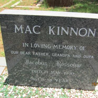 MACKINNON Jacobus Rossouw -1990