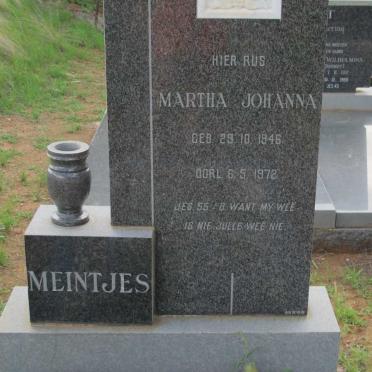MEINTJES Martha Johanna 1946-1972