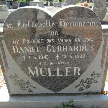 MULLER Daniel Gerhardus 1943-1989