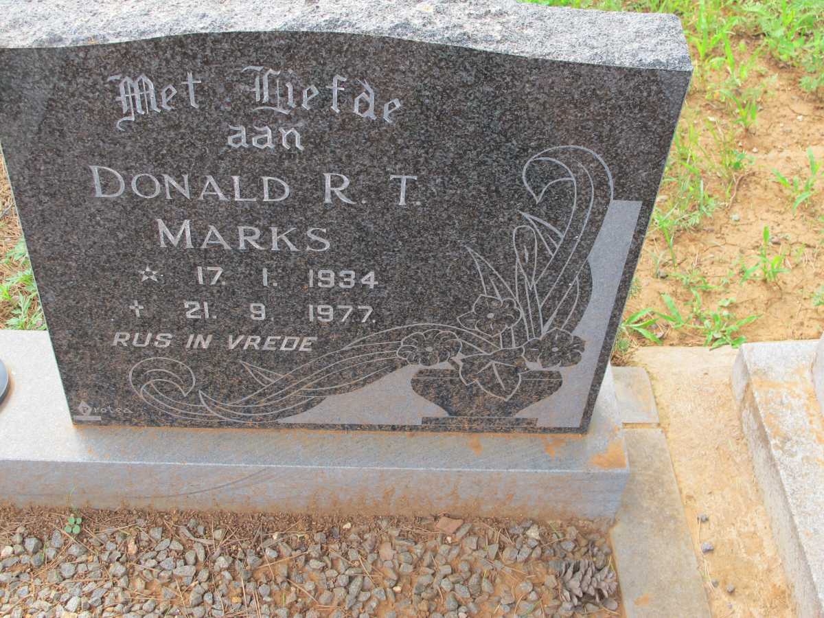MARKS Donald R.T. 1934-1977
