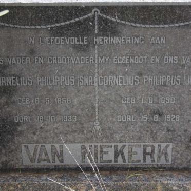 NIEKERK Cornelius Phillipus, van 1856-1933 :: VAN NIEKERK Cornelius Phillipus 1890-1928