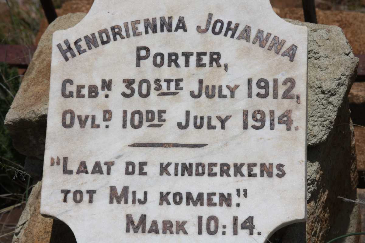 PORTER Hendrienna Johanna 1912-1914