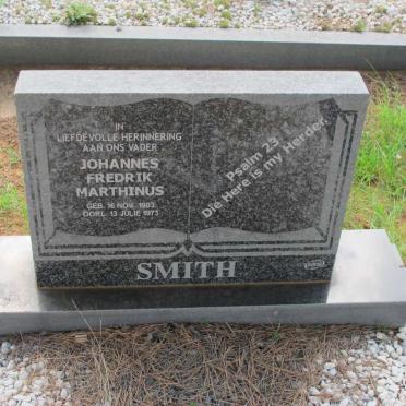 SMITH Johannes Fredrik Marthinus 1903-1973