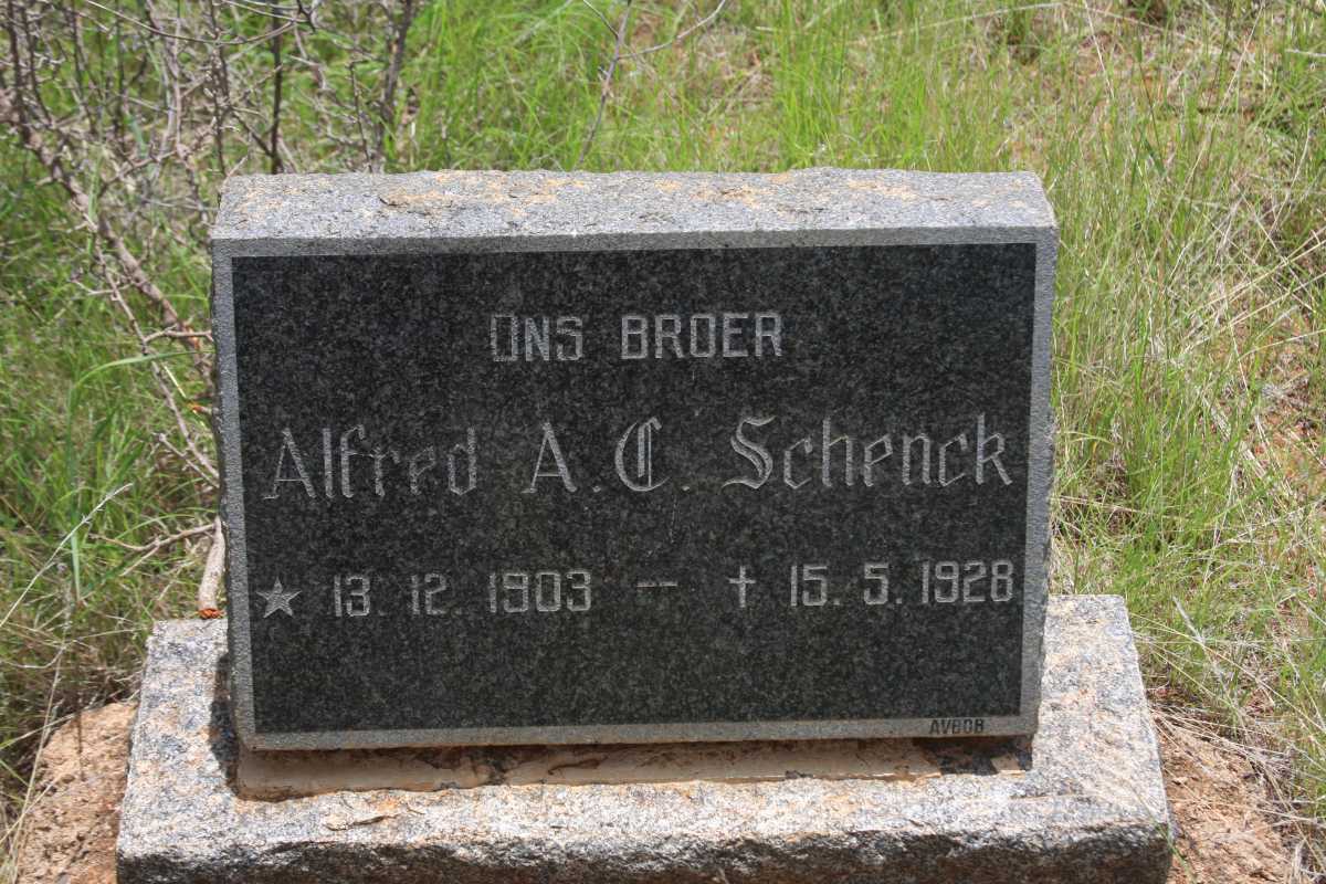 SCHENCK Alfred A.C. 1903-1928