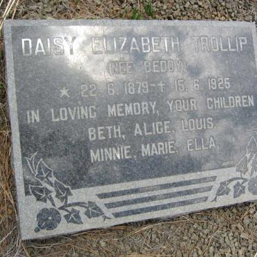 TROLLIP Daisy Elizabeth nee BEDDY 1879-1925