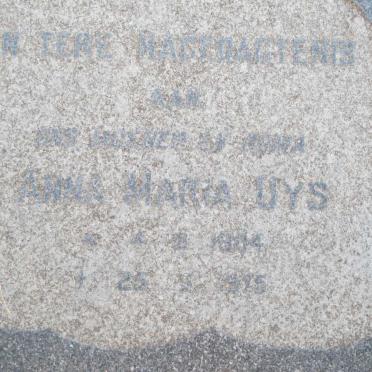 UYS Anna Maria 1904-1975
