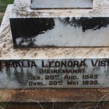 VISSER Amalia Leonora nee HEINEMANN 1845-1930