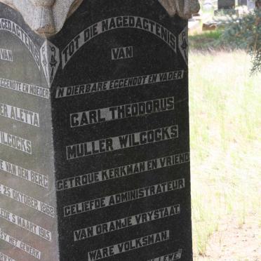 WILCOCKS Carl Theodorus Muller