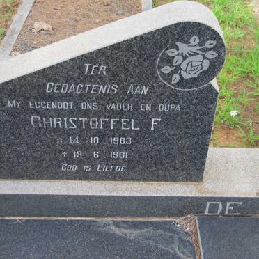 WIT Christoffel F., de 1903-1981