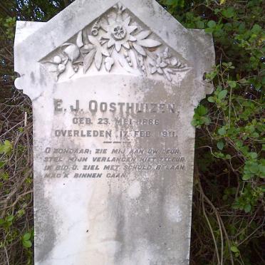 OOSTHUIZEN E.J. 1886-1911