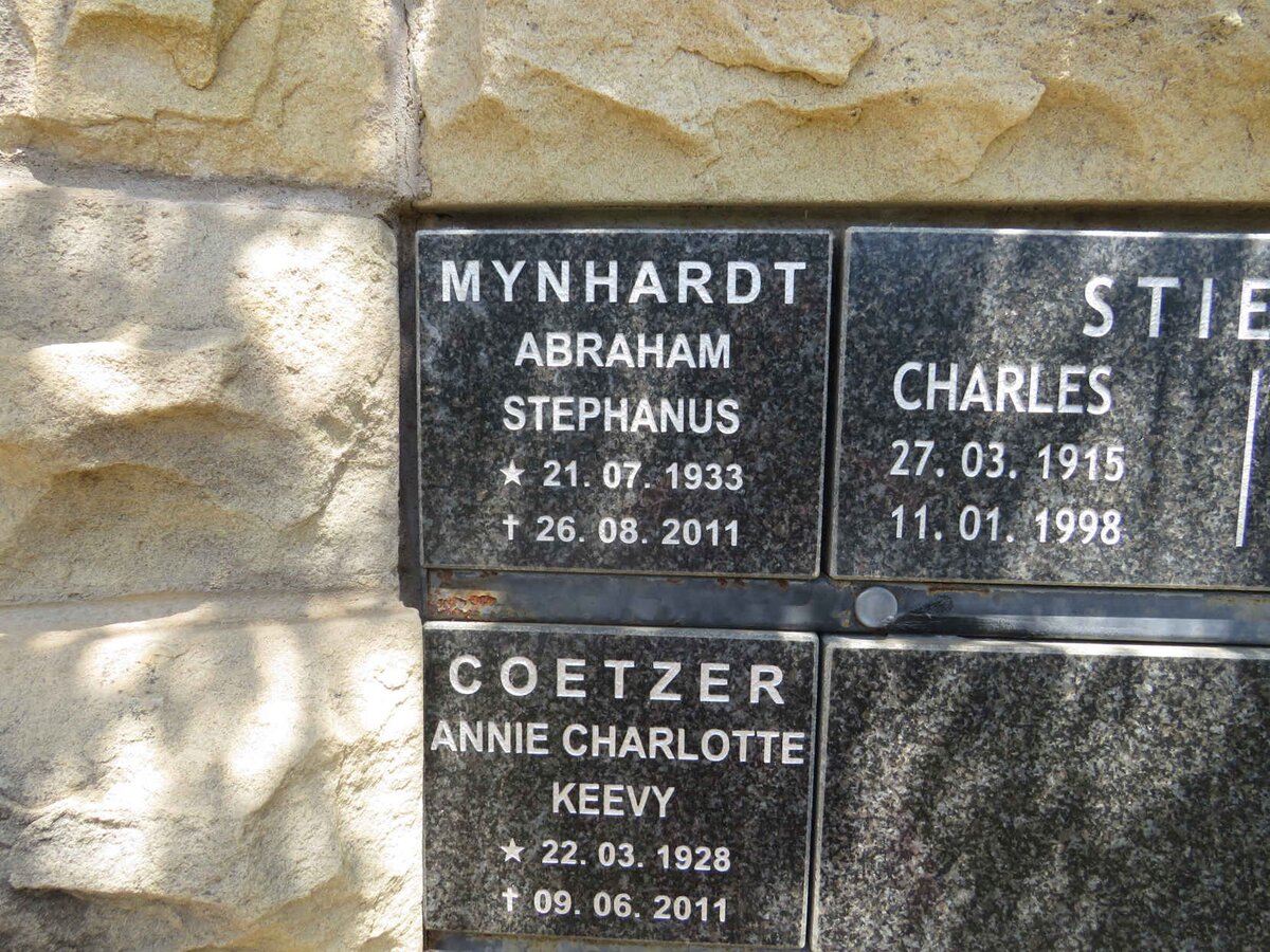 MYNHARDT Abraham Stephanus 1933-2011 