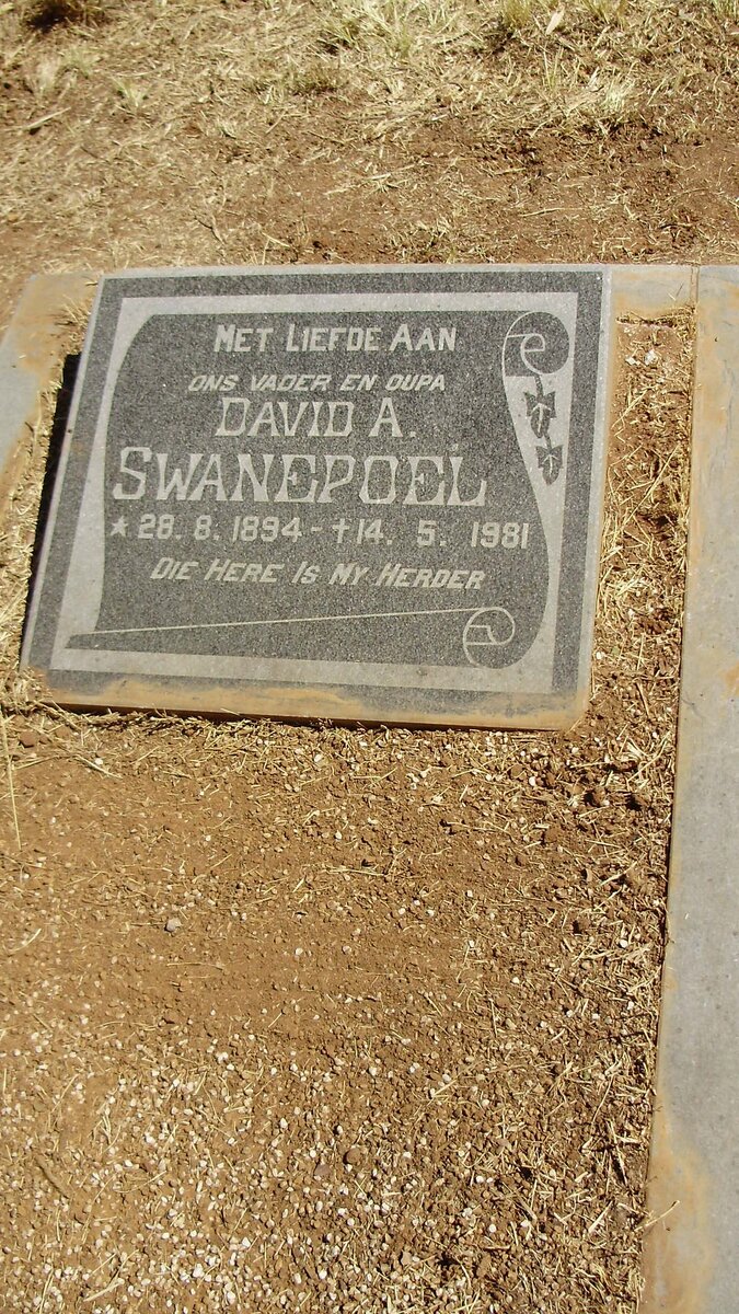 SWANEPOEL David Abraham 1894-1981