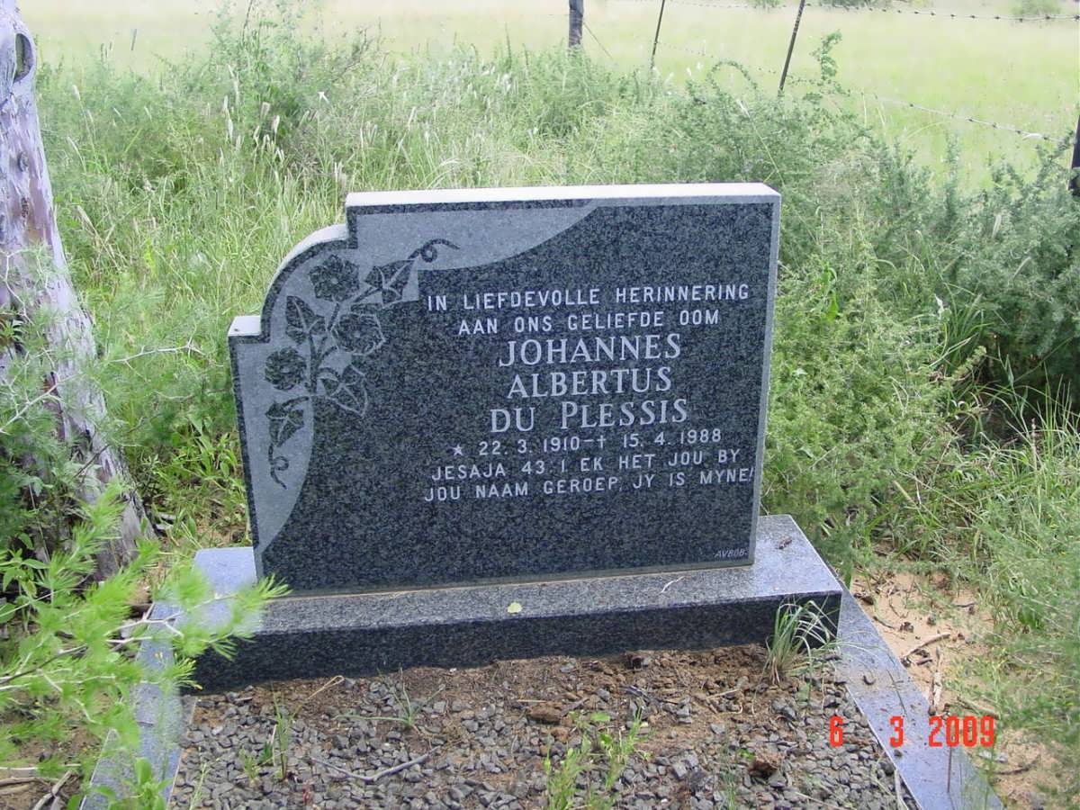 PLESSIS Johannes Albertus, du 1910-1988
