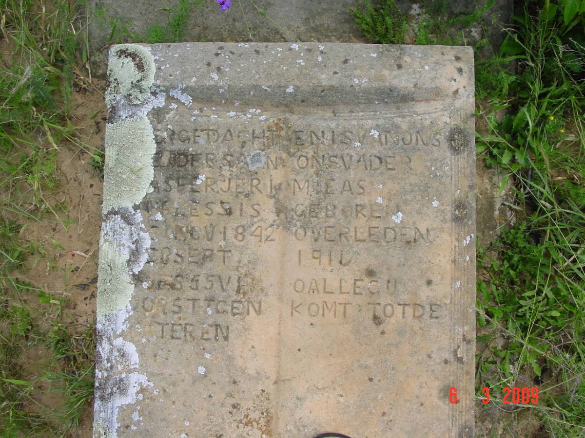 PLESSIS Casper Jeremieas, du 1842-1916