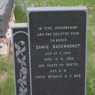 BADENHORST Dawie 1945-1966