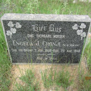 CRONJE Engela J. previously v.d. VENTER nee De BRÜIN 1856-1940