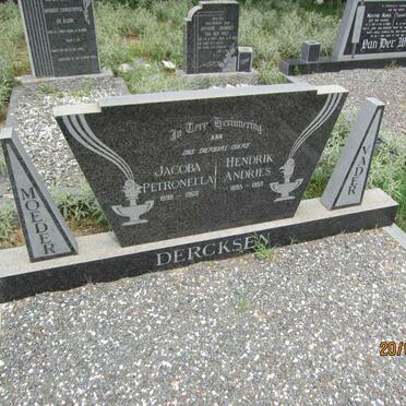 DERCKSEN Hendrik Andries 1895-1958 &amp; Jacoba Petronella 1898-1968