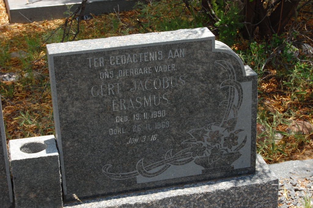 ERASMUS Gert Jacobus 1890-1969