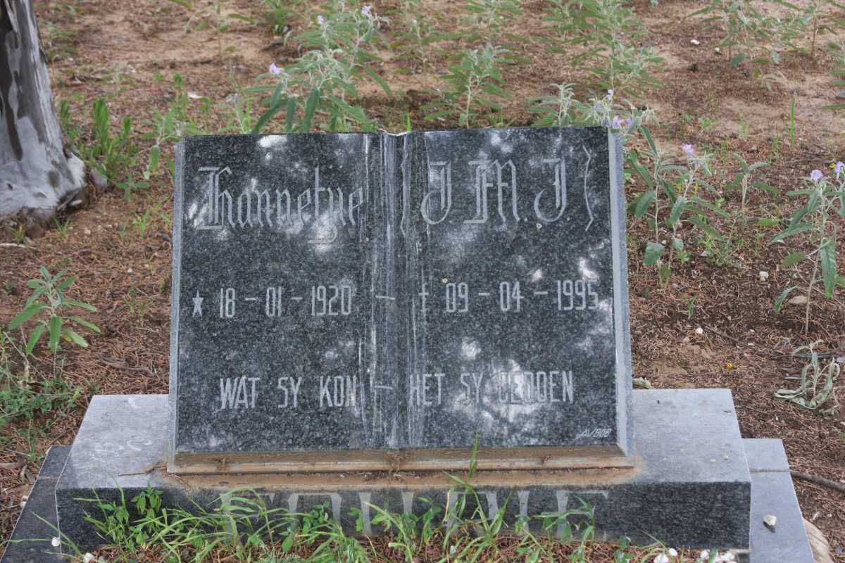 FOURIE J.M.J. 1920-1995