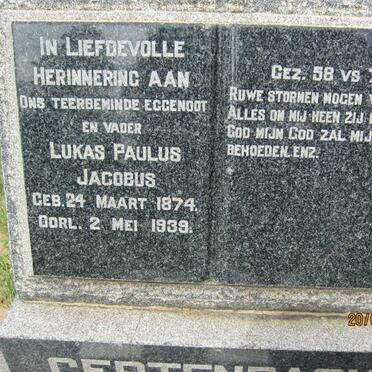 GERTENBACH Lukas Paulus Jacobus 1874-1939