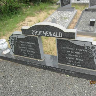 GROENEWALD Wessel Johannes 1904-1979 &amp; Johanna Maria 1901-1980