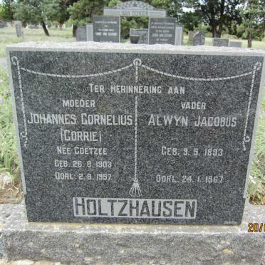 HOLTZHAUSEN Alwyn Jacobus 1893-1967 &amp; Johannes Cornelius COETZEE 1903-1957