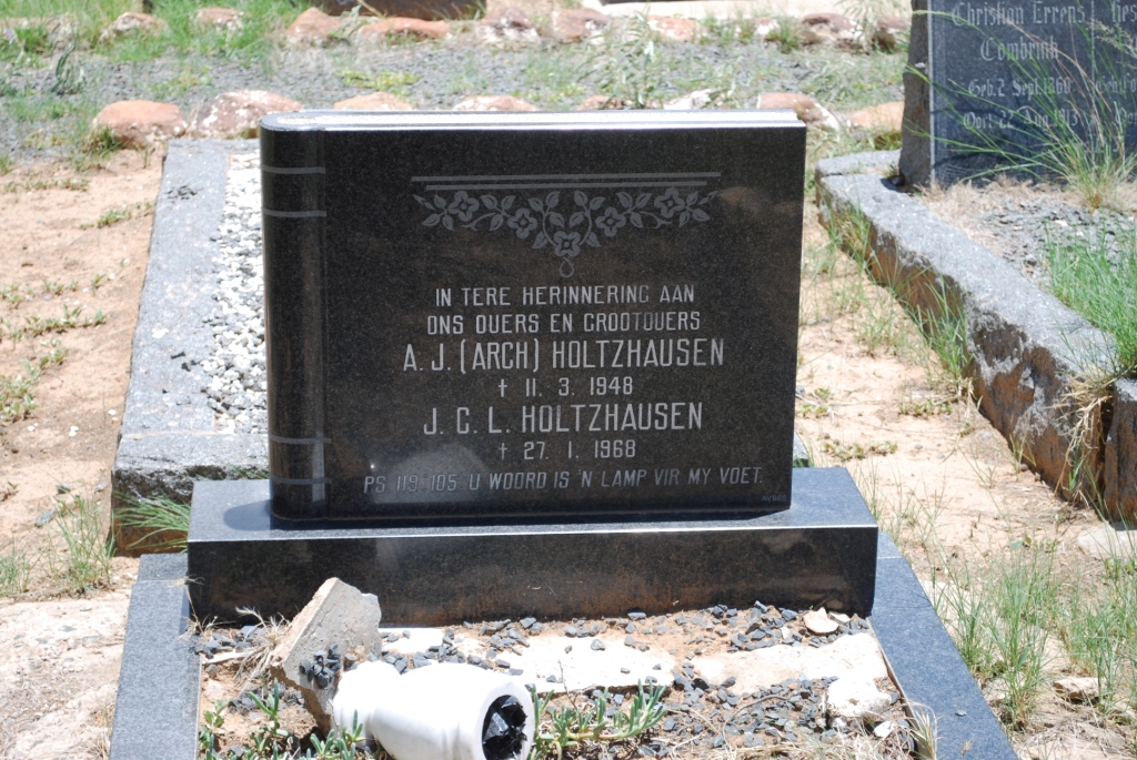 HOLTZHAUSEN A.J. -1948 &amp; J.C.L. -1968