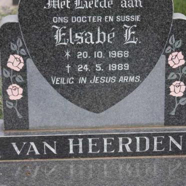 HEERDEN Elsabé L., van 1968-1989