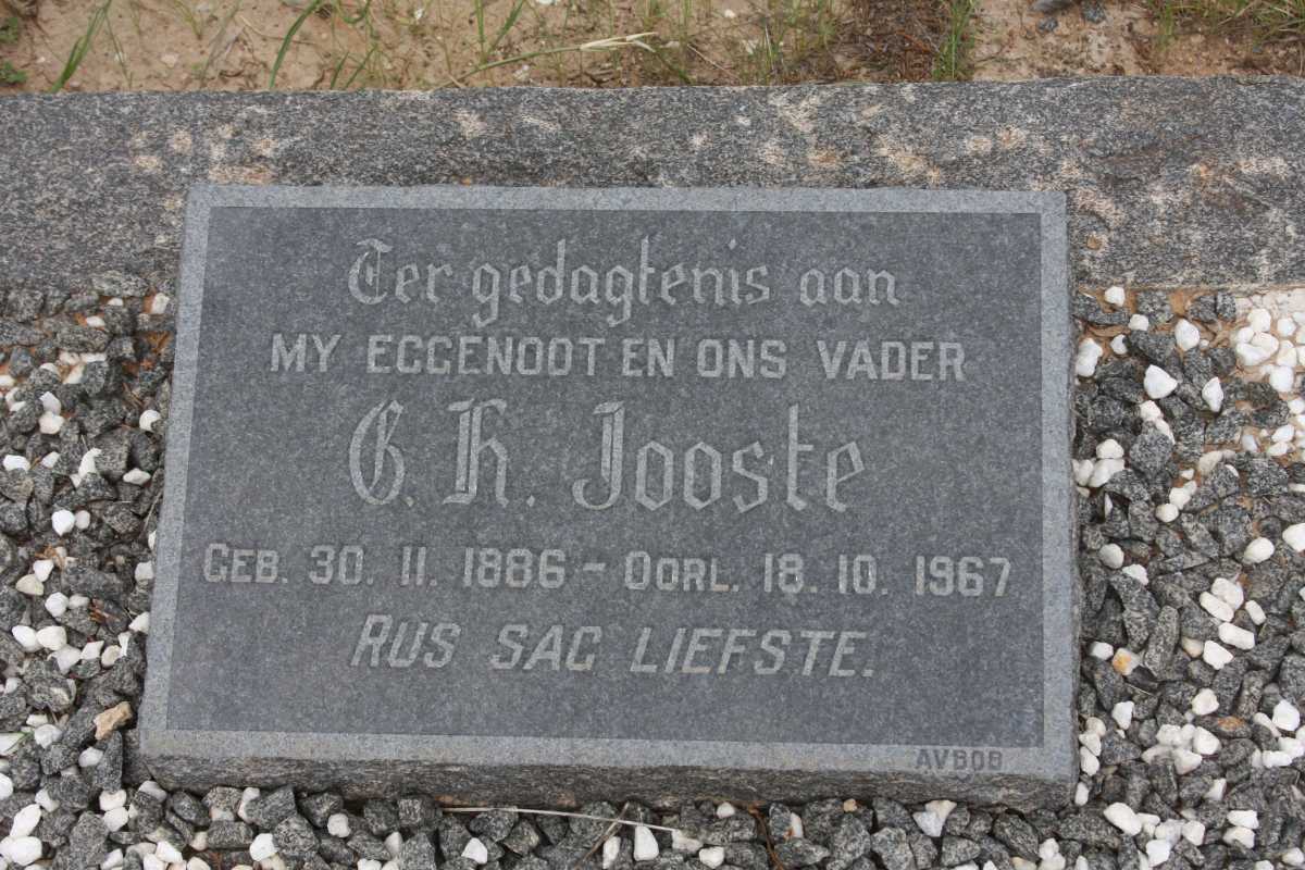 JOOSTE C.H. 1886-1967