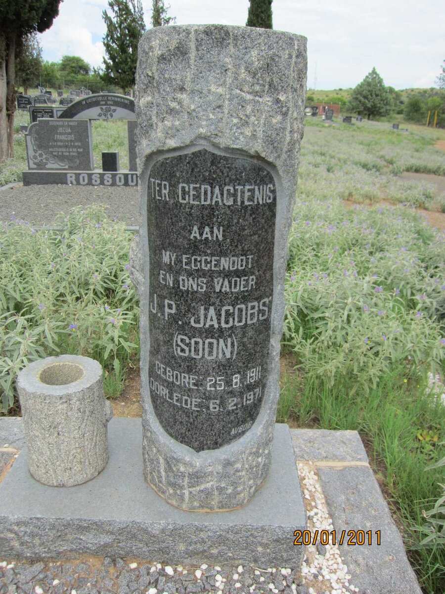 JACOBS J.P. 1911-1971