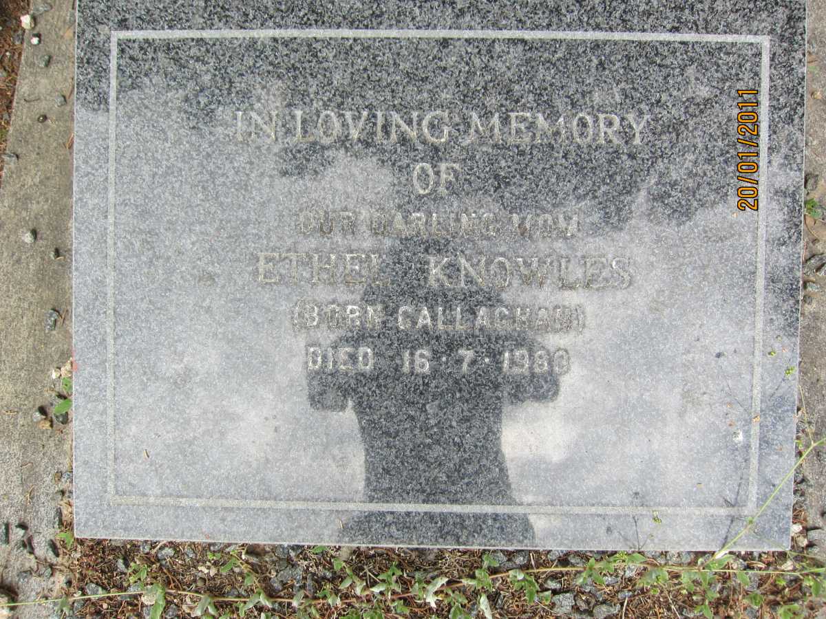KNOWLES Ethel nee CALLAGHAN -1983
