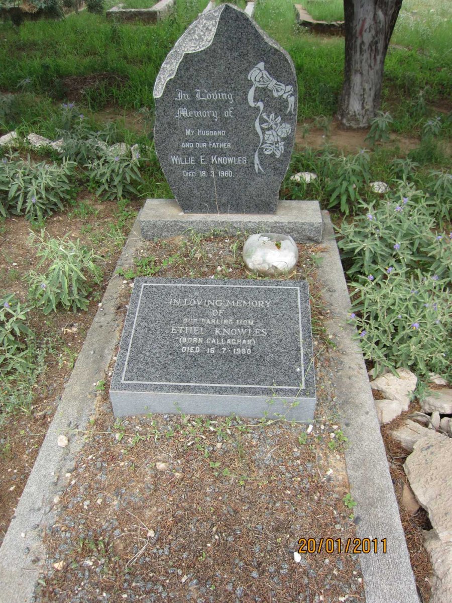 KNOWLES Willie E. -1960 &amp; Ethel CALLAGHAN -1983