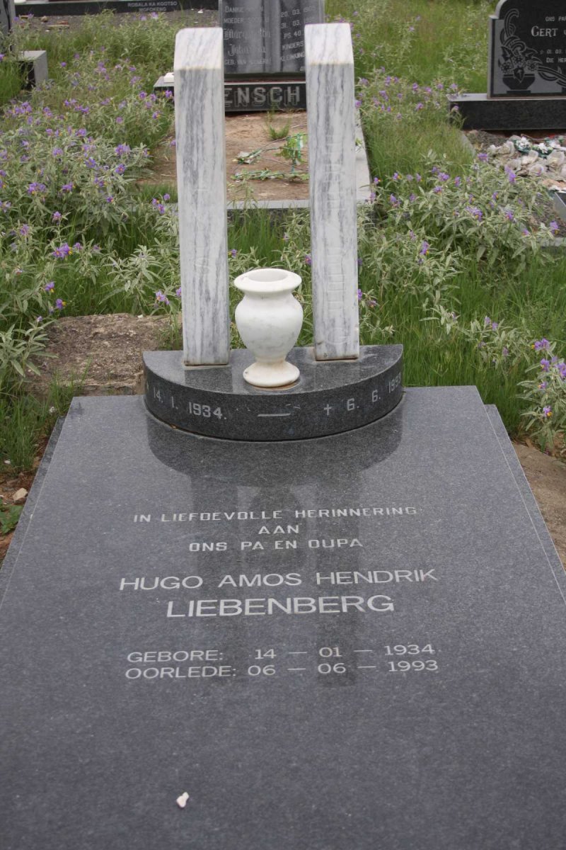 LIEBENBERG Hugo Amos Hendrik 1934-1993