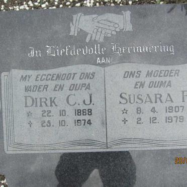 LOURENS Dirk C.J. 1888-1974 &amp; Susara F. 1907-1979