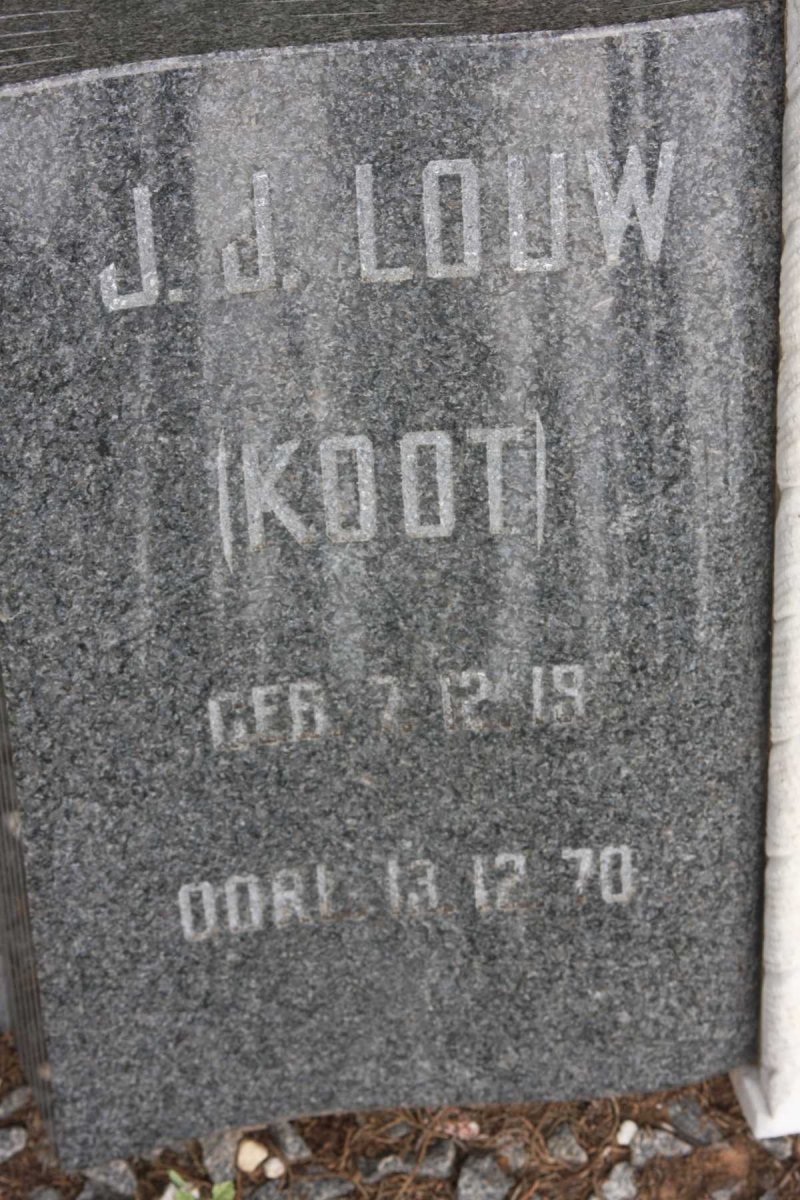 LOUW J.J. 1919-1970