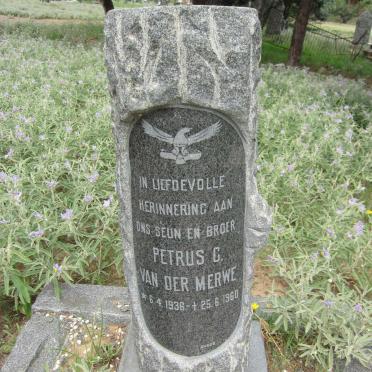 MERWE Petrus C., van der 1936-1960