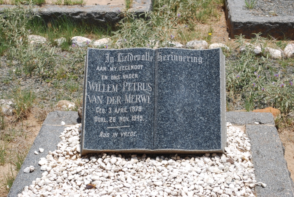 MERWE Willem Petrus, van der 1878-1949