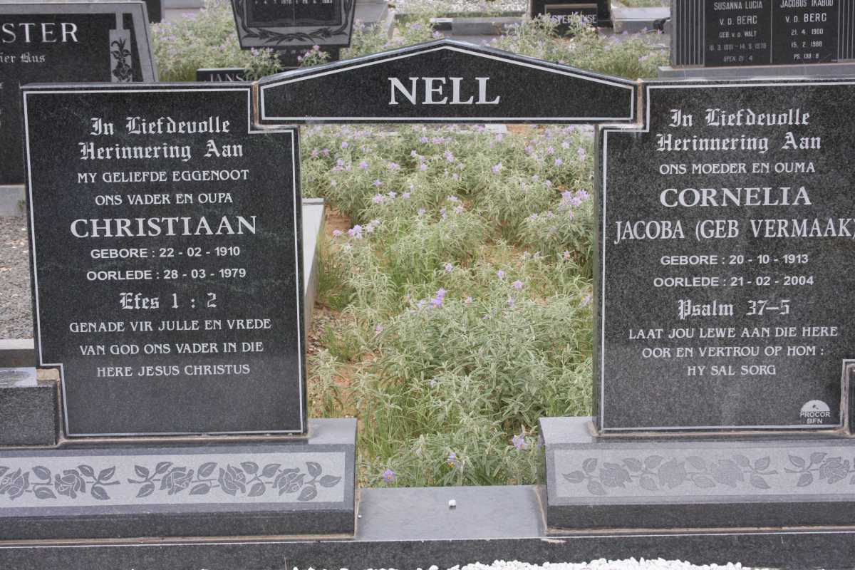 NELL Christiaan 1910-1979 &amp; Cornelia Jacoba VERMAAK 1913-2004