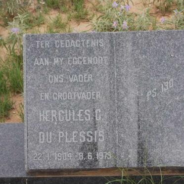 PLESSIS Hercules C., du 1904-1979 &amp; Dorothea E. DE KOKER 1912-1988