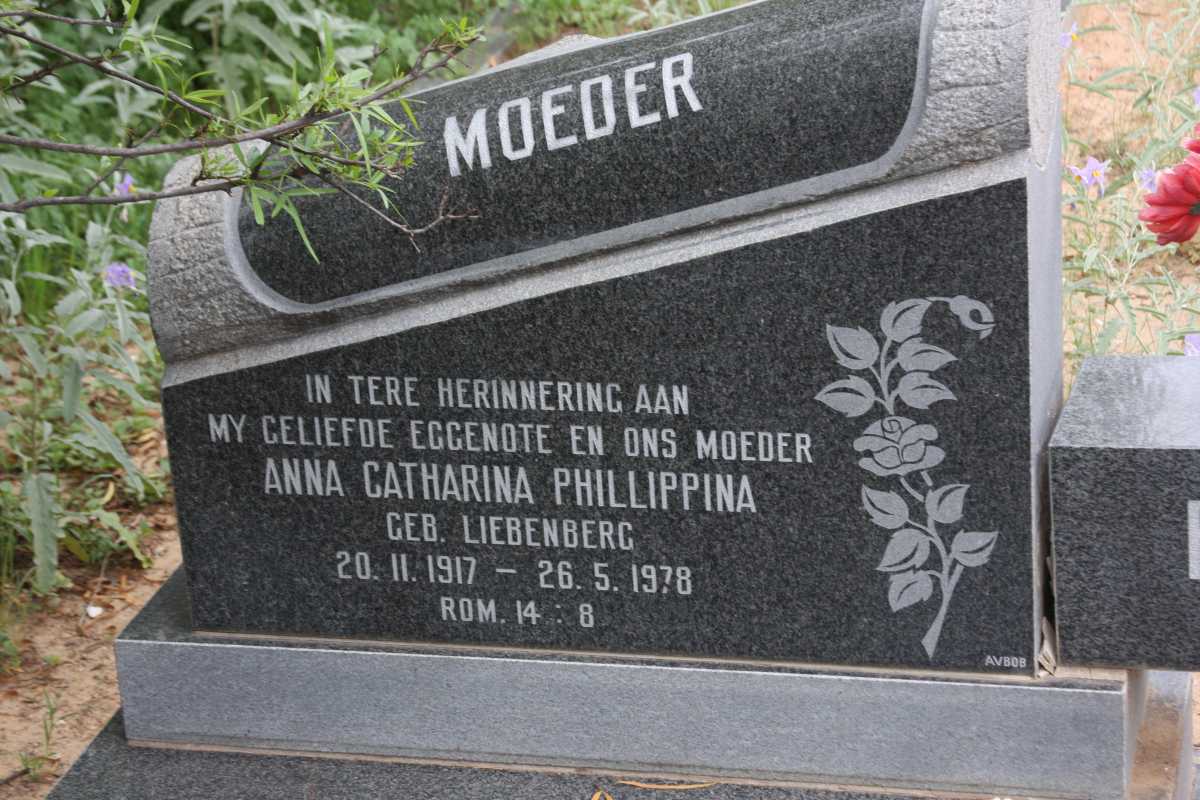 POTGIETER Catharina Phillippina LIEBENBERG 1917-1978