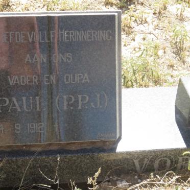 VORSTER P.P.J. 1912- &amp; G.A.J. 1917-1993