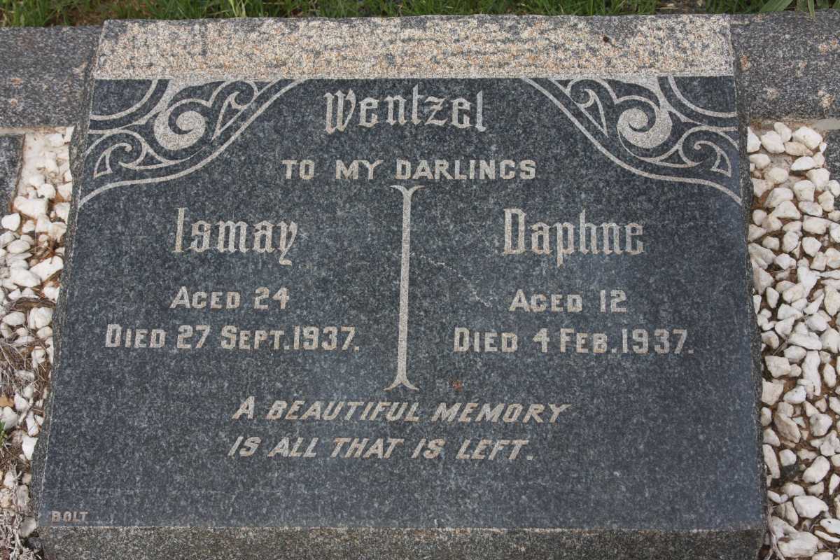 WENTZEL Ismay -1937 :: WENTZEL Daphne -1937