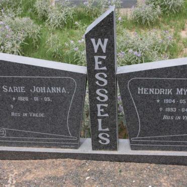 WESSELS Hendrik Myburg 1904-1993 &amp; Sarie Johanna 1926-